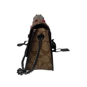 COACH BOWERY CROSSBODY IN SIGNATURE CANVAS WITH RAINBOW RIVETS